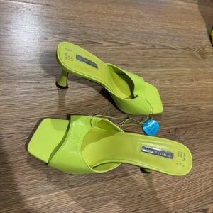 Primark Lime Green Heeled Sandals